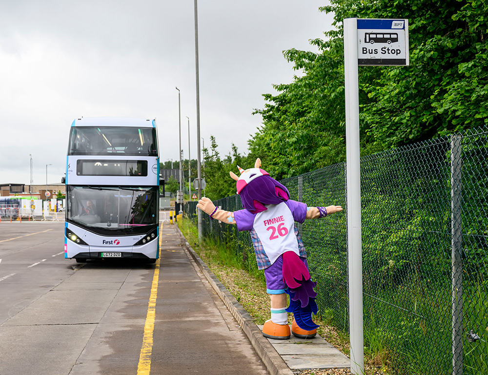 Finnie catches the First Bus